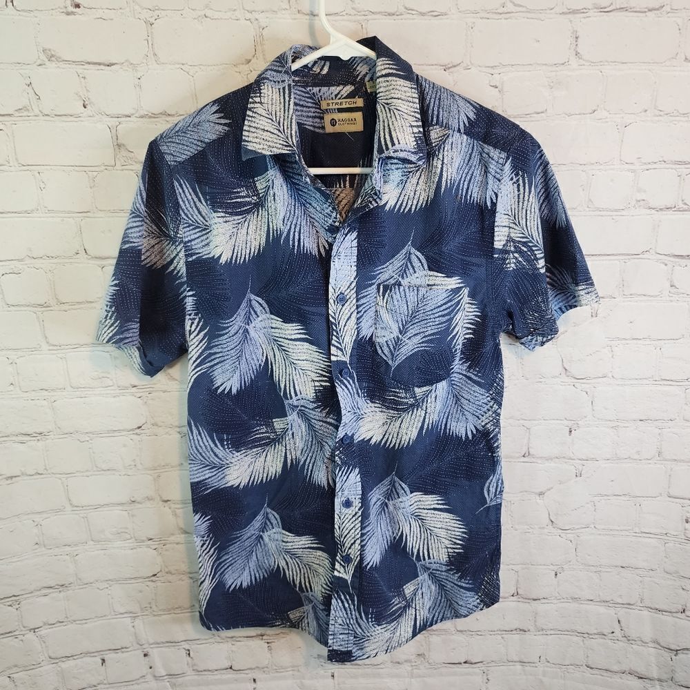 Men's Haggar "stretch" Hawaiian Shirt, size small